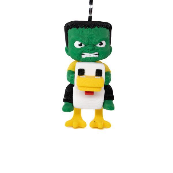 Minecraft Zombie Rider / Майнкрафт Зомбі-Наїзник Keychain &mdash; 3D-друкована фігурка/іграшка та брелок 01043100 фото