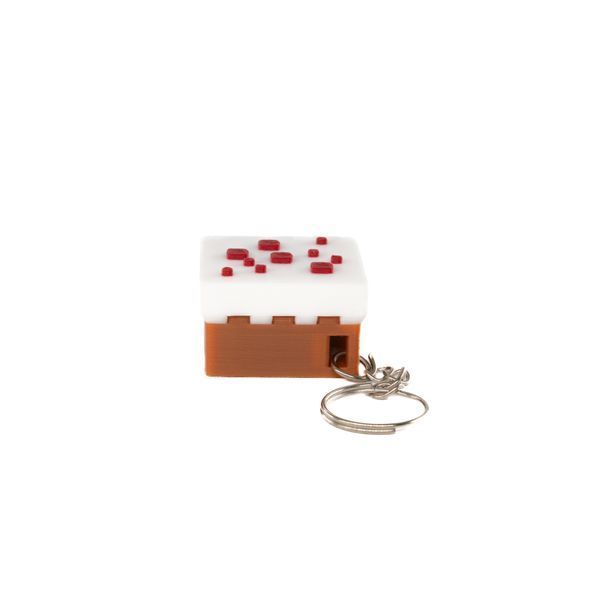 Minecraft Cake / Майнкрафт Торт Keychain &mdash; 3D-друкована фігурка/іграшка та брелок 01008100 фото