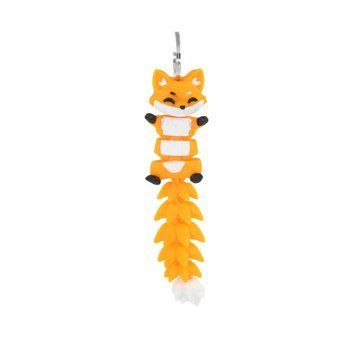 Flexi Fox Long Tail/ Лисичка Хвостик Keychain &mdash; 3D-друкована фігурка/іграшка та брелок 05071100 фото